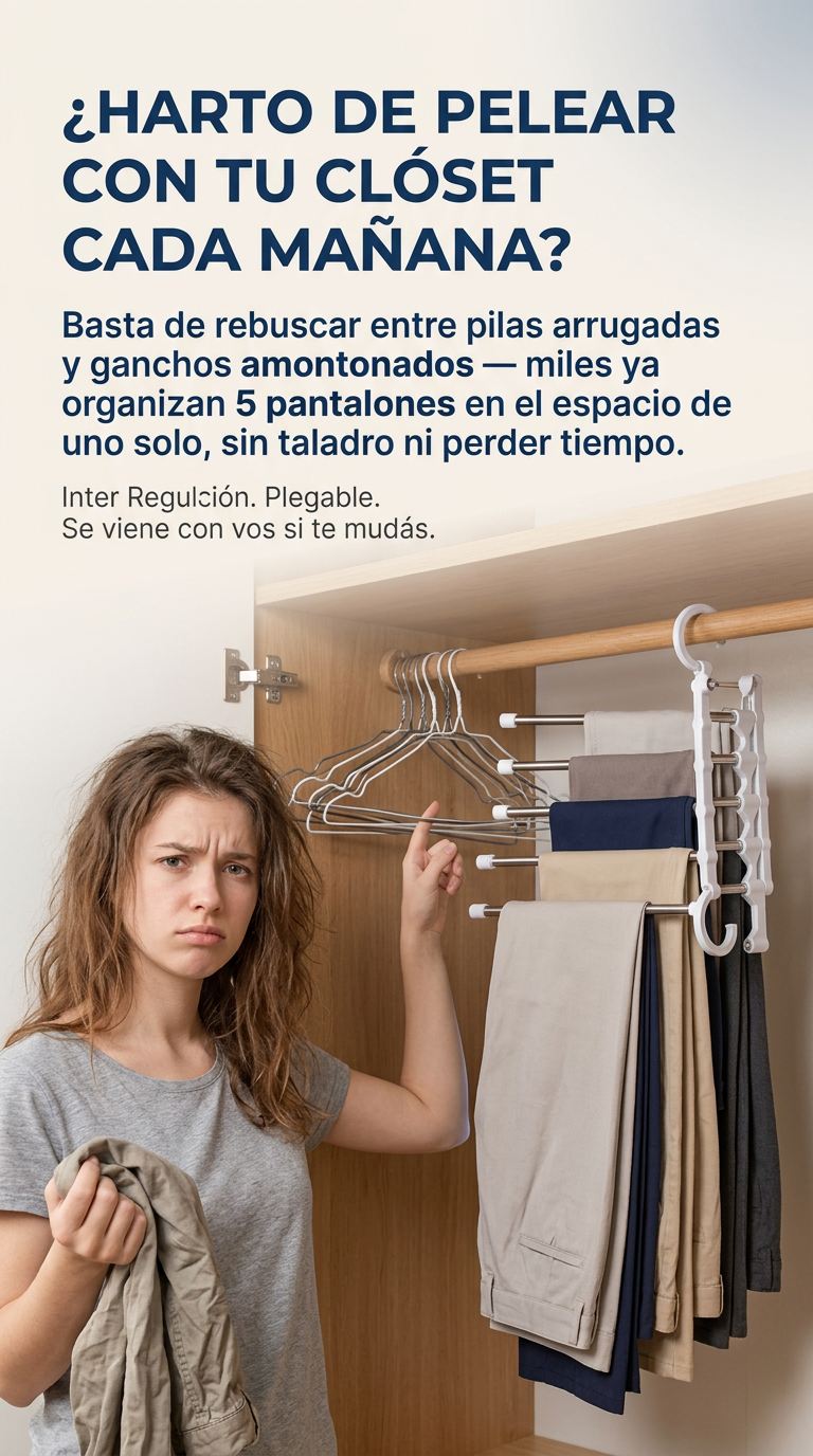 Gancho Múltiple para Pantalones 5 en 1